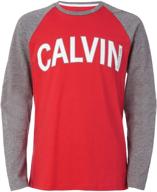 👕 calvin klein split sleeve fa21 boys' tops, tees & shirts logo