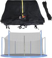 🤸 acwarm home trampoline net - 12 14 15ft replacement safety enclosure for round frame trampolines логотип