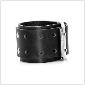 img 1 attached to 💎 Mgutillart Buckle Wristband Leather Bracelet: Trendy Girls' Jewelry in Stylish Bracelets