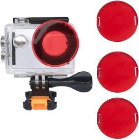 img 4 attached to 📷 VVHOOY Waterproof Case Dive Housing with Red Filter - Ultimate Protection for AKASO EK7000/EKEN H9R/REMALI/FITFORT/DROGRACE WP350 Action Camera