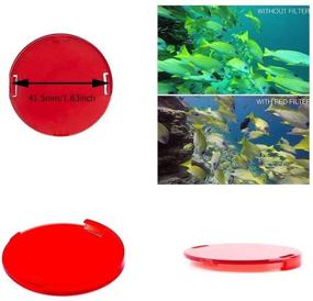 img 2 attached to 📷 VVHOOY Waterproof Case Dive Housing with Red Filter - Ultimate Protection for AKASO EK7000/EKEN H9R/REMALI/FITFORT/DROGRACE WP350 Action Camera
