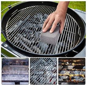 img 2 attached to 🔥 Powerful and Environmentally Friendly Grill Griddle Cleaning Bricks - Remove Grease, Stains, Residues, and Dirt with Ease!