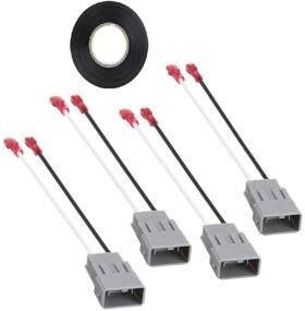 img 4 attached to 🔊 Enhance Your Sound System with 4 Pack Speaker Connector Harnesses for Honda Vehicles