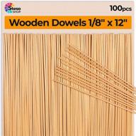 🔨 high-quality dowel rods – 30cm length, 3mm diameter ø – ideal for building and wedding decor projects logo