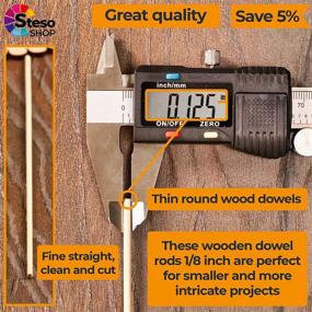 img 3 attached to 🔨 High-quality Dowel Rods – 30cm Length, 3mm Diameter Ø – Ideal for Building and Wedding Decor Projects