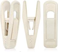 👗 tofiigrem velvet hanger clips for pants & skirts - pack of 20 beige non-slip clips for ivory velvet hangers логотип