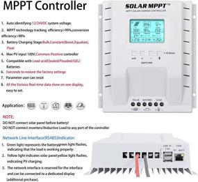 img 3 attached to Контроллер заряда MPPT высокой производительности OOYCYOO 30A для солнечной батареи с регулированием для свинцово-кислотных, гелевых, AGM, литиевых батарей - ЖК-дисплей, максимальный вход 100 В.