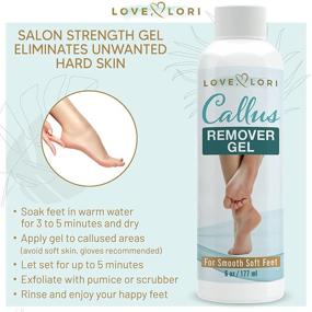 img 3 attached to 👣 Love, Lori Foot Callus Remover Gel 6oz - Professional Pedicure Results at Home