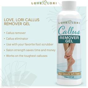 img 2 attached to 👣 Love, Lori Foot Callus Remover Gel 6oz - Professional Pedicure Results at Home