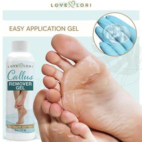 img 1 attached to 👣 Love, Lori Foot Callus Remover Gel 6oz - Professional Pedicure Results at Home