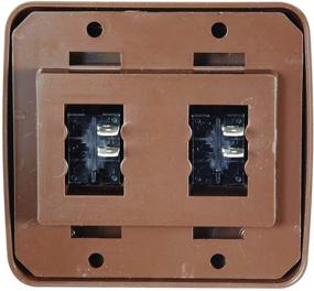 img 1 attached to 🔌 RV Designer S633 Contoured Wall Switch Double On/Off SPST Brown DC Electrical - Includes Base and Bezel