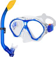 🤿 gintenco kids snorkel set: leak-free anti-fog snorkeling gear for youth - panoramic 180° view logo