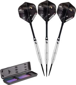 img 4 attached to 🎯 Premium Elkadart Wizard Steel Tip Darts Set with Travel Case - 80% Tungsten for High Performance!