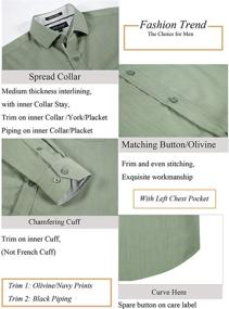 img 2 attached to Alex Vando 👔 Men's Regular Stretch Wrinkle-Free Shirts