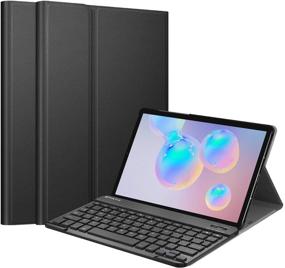 img 4 attached to 🔌 Fintie Keyboard Case for Samsung Galaxy Tab S6 10.5" 2019 - Slim Cover with Detachable Wireless Bluetooth Keyboard, Black"