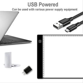 img 2 attached to 💡 A4 LED Light Pad Kit for Diamond Painting - Tracing Light Table for DIY 5D Diamond Painting with Adjustable Brightness for Full and Partial Drill Projects