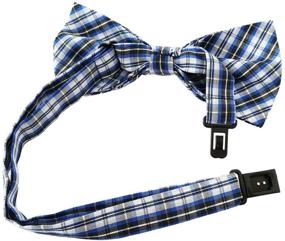 img 2 attached to 🐾 PET SHOW Plaid Dog Bow Ties: Adjustable Bowties for Dogs & Cats – Pack of 8