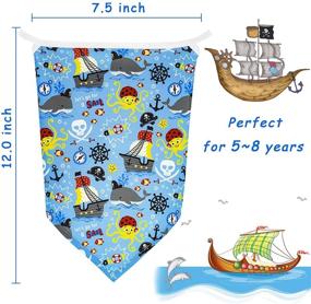 img 2 attached to 2PCS Neck Gaiter with Ear Loops - Hzran Kids Bandanas Face Mask, Back to School Scarf