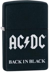 img 4 attached to Zippo AC/DC Black Matte Pocket Lighter: Rock Out with Style and Durable Ignition