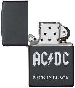 img 1 attached to Zippo AC/DC Black Matte Pocket Lighter: Rock Out with Style and Durable Ignition