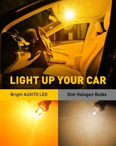 img 2 attached to AUXITO 194 LED Light Bulb Amber Yellow 168 2825 W5W T10 Wedge 14-SMD LED Replacement Bulbs For Car Dome Map Door Courtesy License Plate Lights