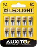 auxito 194 светодиодная лампочка янтарно-желтая 168 2825 w5w t10 wedge 14-smd светодиодные сменные лампы для автомобильной купольной карты дверь любезно освещение номерного знака логотип