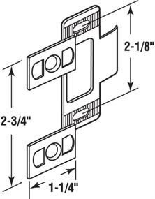 img 1 attached to Defender Security Adjustable Door Strike, Chrome Plated, 2-Piece - U 9488