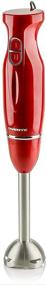 img 4 attached to 🔴 Ovente HS560R Electric Immersion Hand Blender - 300 Watt, 2 Mixing Speeds, Stainless Steel Blades, Powerful Portable Grip Stick Mixer - Ideal for Smoothies, Purees, Baby Food, Soup - Red