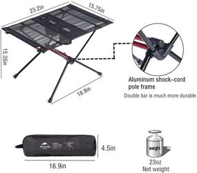 img 3 attached to 🏕️ Naturehike Folding Camping Table: Compact, Lightweight & Portable for Outdoor Picnics, Beach, Camping, BBQ, and Parties