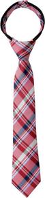 img 4 attached to Spring Notion Tartan Plaid Zipper Boys' Accessories : Neckties
