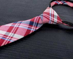 img 3 attached to Spring Notion Tartan Plaid Zipper Boys' Accessories : Neckties