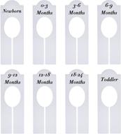 closet dividers baby nursery clothing rack size dividers: organize baby's closet by boy and girl clothing sizes (newborn to 18-24 months, 8 pieces) logo