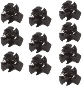 img 3 attached to 🔲 cciyu 20x Black 5/8-inch Twist-In Instrument Panel Dashboard Gauge Bulbs - 194 168 T10 Wedge Socket Replacement for Miniature Wedge Base Bulbs (Type T3-1/4)