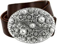 💎 enchanting serenity: swarovski crystal genuine women's accessories for belts logo