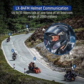 img 3 attached to LEXIN B4FM Bluetooth Headset for Motorcycles - 10 Riders, Music Sharing, Noise Cancellation, FM Radio, Universal Communication Systems for ATV/Dirt Bike