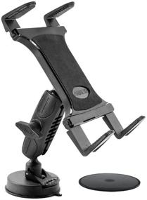 img 4 attached to 📱 ARKON Sticky Suction Tablet Mount: Ideal for iPad Air 2, iPad Pro, iPad 4/3, Galaxy Tablets - Black Retail Edition