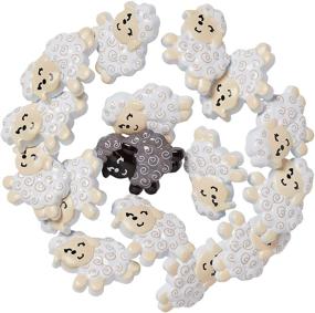 img 4 attached to 🐑 Sheep Shaped Buttons for Sewing & Crafts - 18 Piece Set by Blumenthal Lansing Company