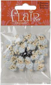 img 3 attached to 🐑 Sheep Shaped Buttons for Sewing & Crafts - 18 Piece Set by Blumenthal Lansing Company