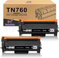 🖨️ halofox 2-pack black toner-cartridge replacement for brother tn760 tn730 - compatible with hl-l2350dw, hl-l2395dw, hl-l2390dw, hl-l2370dw, mfc-l2750dw, mfc-l2710dw, dcp-l2550dw printer logo