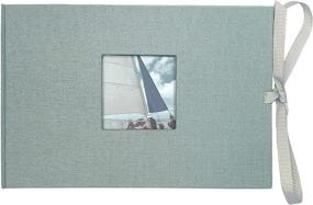 img 4 attached to 📷 Kolo Noci Small 4x6 Photo Album: Holds 24 Photos, Perfect for Weddings and Baby Books, Blue Grey Edition