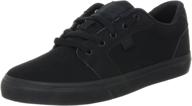 👟 comfortable and stylish dc men's anvil casual skate shoe: a perfect choice for skateboarding enthusiasts logo