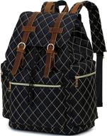 💼 bluboon vintage leather rucksack backpack: a stylish laptop backpack choice logo