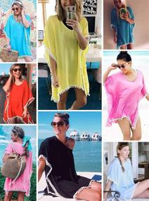 img 2 attached to Adreamly Womens Stylish Chiffon Swimsuit Women's Clothing and Swimsuits & Cover Ups