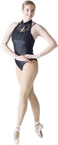 img 1 attached to 🩰 HDW DANCE Women Shiny Lace Turtle Neck Ballet Dance Leotard Gymnastics Bodysuit: Dazzling and Versatile Performance Attire