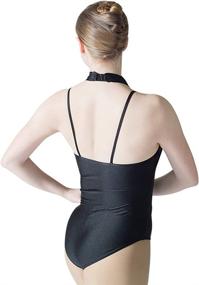 img 3 attached to 🩰 HDW DANCE Women Shiny Lace Turtle Neck Ballet Dance Leotard Gymnastics Bodysuit: Dazzling and Versatile Performance Attire