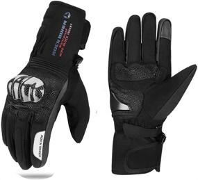 img 4 attached to 🧤 Kemimoto Winter Motorcycle Gloves - Unisex Touchscreen Waterproof Cold Weather Gloves: Gauntlet Style for Warmth, Windproof Protection for ATV, Snowmobile, Skiing, Bicycle, Dirt Bike, Enduro