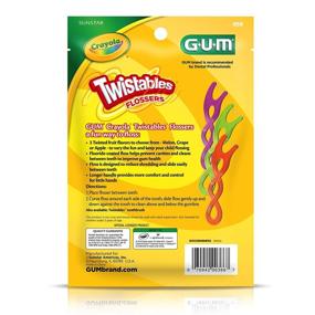 img 2 attached to GUM Crayola Twistables Flossers Fluoride Oral Care