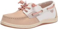 👟 adorable and comfy: sperry songfish boat shoe little girls' shoes logo