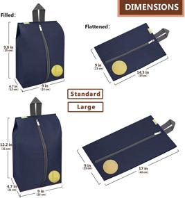 img 3 attached to 👞 Набор переносных сумок для обуви Travel Shoe Bags Set Pieces Bundle