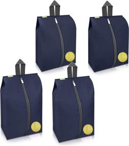 img 4 attached to 👞 Набор переносных сумок для обуви Travel Shoe Bags Set Pieces Bundle